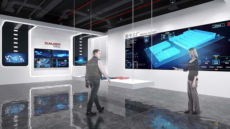 锂离子电池行业展厅案例——欣旺达企业展厅